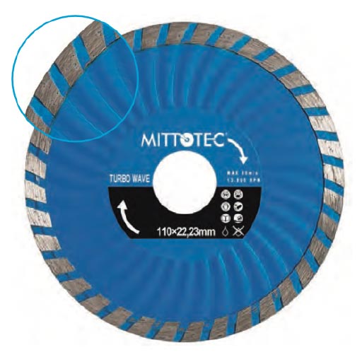 Алмазный диск Турбо-волна