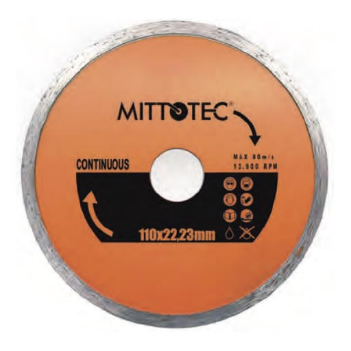 Диск со сплошной алмазной кромкой