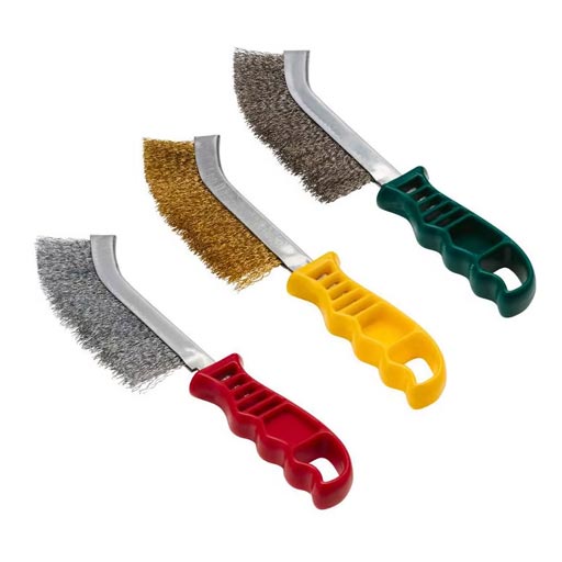Щетка с пластиковой ручкой в форме ножа